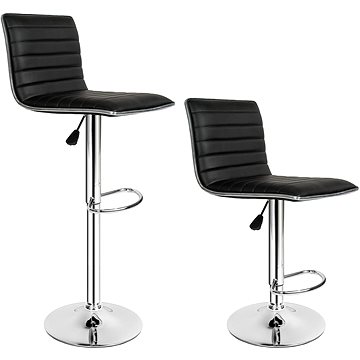 2 Barové židle Johannes černé (401561)