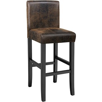 Barová židle dřevěná vintage hnědá (403583)