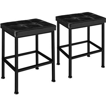2 Barové židle Bodie černé (404637)
