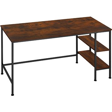 Tectake Psací stůl Donegal 140×60×76,5cm, Industrial tmavé dřevo (404227)
