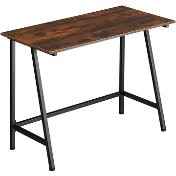 Tectake Psací stůl Newton 100×50×77cm, Industrial tmavé dřevo (404421)