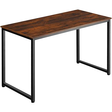 Tectake Pracovní stůl Flint, Industrial tmavé dřevo,120 cm (404465)