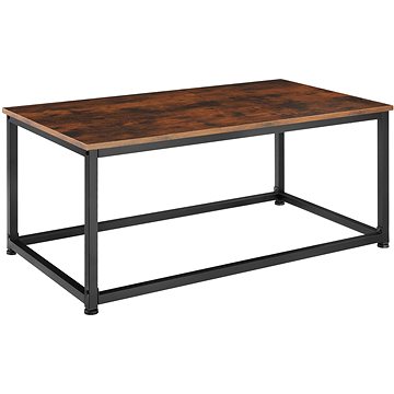 Tectake Konferenční stolek Lynch 100×55×45,5cm, Industrial tmavé dřevo (404449)