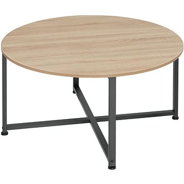 Tectake Konferenční stolek Aberdeen 88,5×47cm, Industrial světlé dřevo, dub Sonoma (404343)