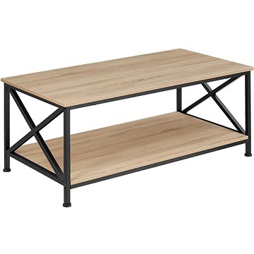 Tectake Konferenční stolek Pittsburgh, Industrial světlé dřevo, dub Sonoma (404438)
