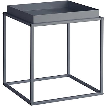 Tectake Odkládací stolek Cambridge 40×40×44cm, tmavě šedá (404181)
