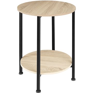 Tectake Odkládací stolek Ballina 45×64cm, Industrial světlé dřevo, dub Sonoma (404218)