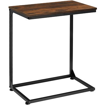 Tectake Odkládací stolek Cardiff 55,5×35×67cm, Industrial tmavé dřevo (404261)