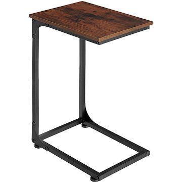 Tectake Odkládací stolek Erie 40×30×63cm, Industrial tmavé dřevo (404455)