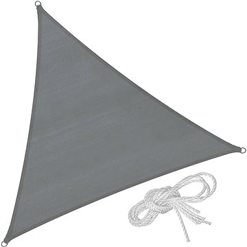 TECTAKE Plachta stínící, šedá, 4 x 4 x 4m (403890)
