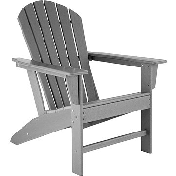 Tectake Zahradní židle, světle šedá (404505)