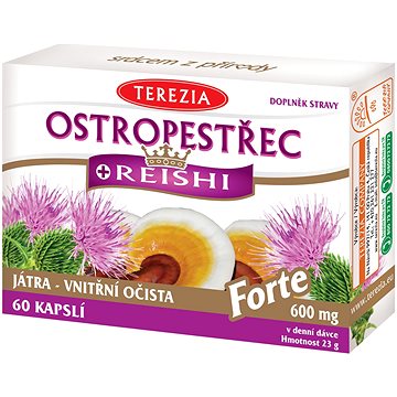 TEREZIA Ostropestřec + Reishi forte 60 kapslí (4548930)