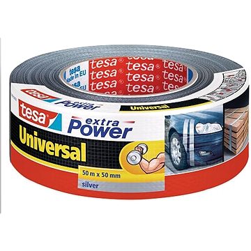 tesa Extra Power Universal, textilní, stříbrná, 50m:50mm (56389-00000-11)