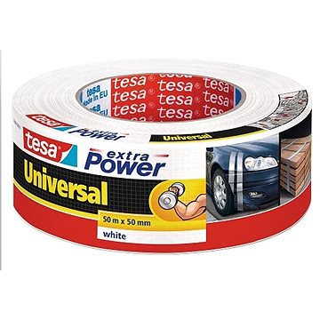 tesa Extra Power Universal, textilní, bílá, 50m:50mm (56389-00002-06)