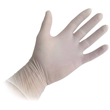 TESCOMA Jednorázové latexové rukavice, pudrované, vel. M, 100 ks (903210.00)