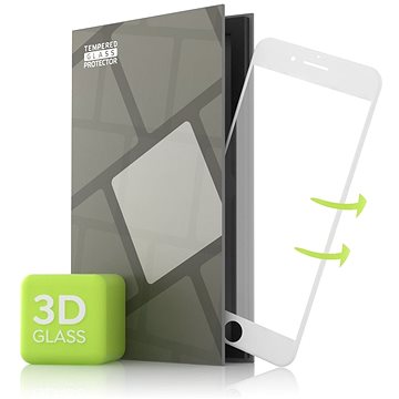 Tempered Glass Protector pro iPhone 7 / 8 / SE 2022 / SE 2020 (Case Friendly) 3D GLASS, bílé (TGP-IP8W-01)
