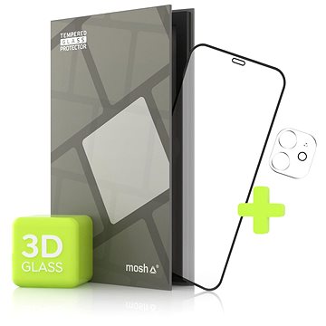 Tempered Glass Protector pro iPhone 11, 3D + sklo na kameru (Case Friendly) (TGR-AI11CF-BL)