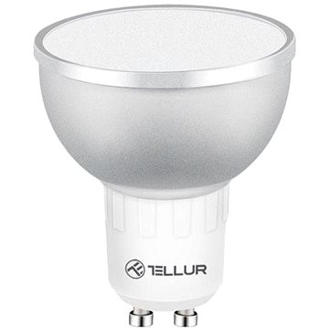 Tellur WiFi Smart LED RGB žárovka GU10, 5 W, čirá, teplá bílá (TLL331201)