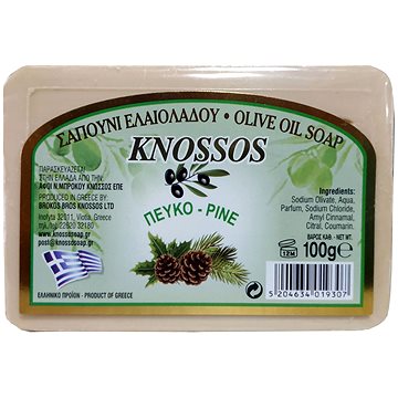 KNOSSOS Řecké olivové mýdlo s vůní borovice 100 g (5204634019307)
