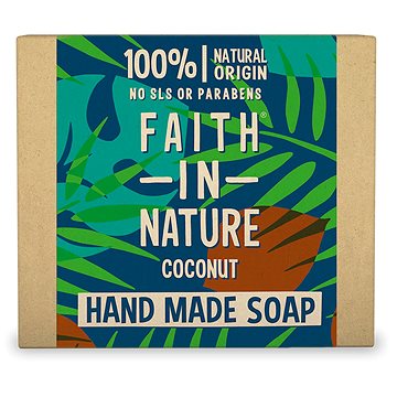 FAITH IN NATURE Tuhé mýdlo s kokosovým olejem 100 g (708002300363)