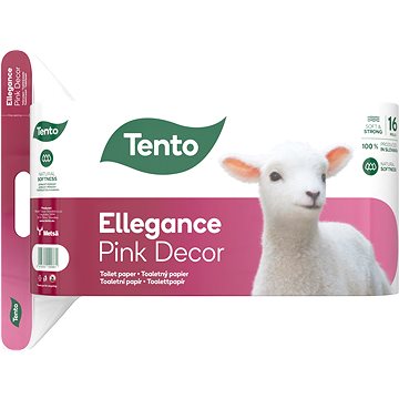 TENTO Ellegance Pink Decor (16 ks) (6414300090861)