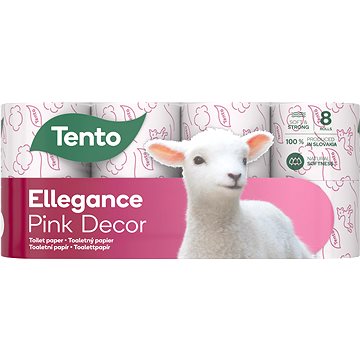 TENTO Ellegance Pink Decor (8 ks) (8581010009556)