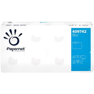 PAPERNET Toaletní Papír celulóza 180 útržků 409742 8 ks (8024929497422)