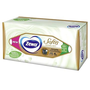 ZEWA Softis Natural Soft box 80 ks (7322541351414)