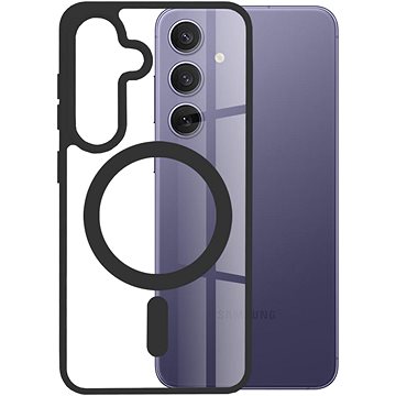 TopQ Kryt Magnetic Samsung S24 Plus pevný s černým rámečkem 117397