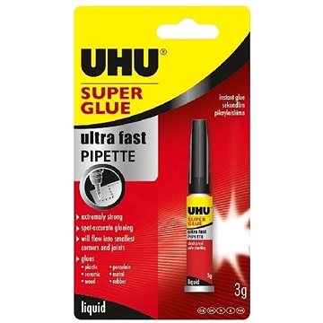 UHU Super Glue Pipette 3 g (5136)