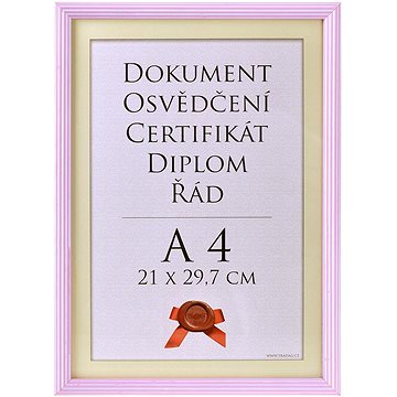 TRADAG Fotorámeček 21 × 29,7 cm, růžový (0902_5467)