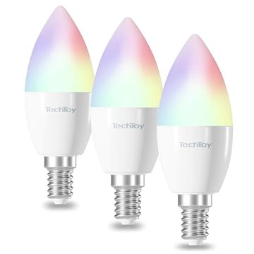 TechToy Smart Bulb RGB 4,4W E14 3pcs set (TSL-LIG-E14-3PC)