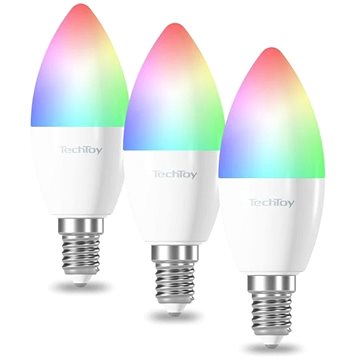 TechToy Smart Bulb RGB 6W E14 ZigBee 3pcs set (TSL-LIG-E14ZB-3PC)