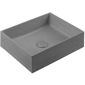 SAPHO FORMIGO betonové umyvadlo, 47,5x14x36,5 cm, šedá (FG019)