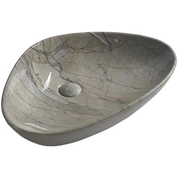 SAPHO DALMA keramické umyvadlo 58,5x14x39 cm, grigio (MM213)