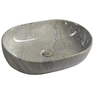 SAPHO DALMA keramické umyvadlo 59x14x42 cm, grigio (MM413)