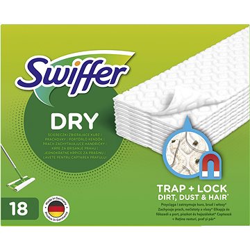 Swiffer Sweeper na podlahy Náhrady Dry, 18 ks (8006540307908)