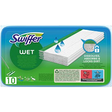Swiffer Sweeper na podlahy Náhrady Vlhčené 10ks (8006540308257)