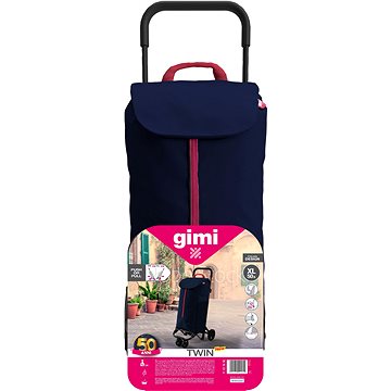 GIMI Twin nákupní vozík modrý, 52 l (8001244025936)