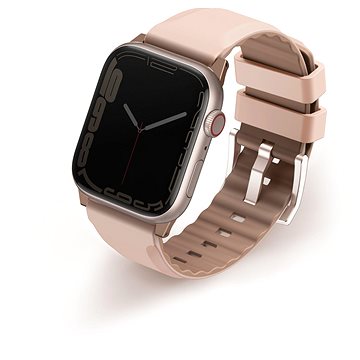 UNIQ Linus Airsoft Silikonový řemínek pro Apple Watch 38/40/41mm růžový (UNIQ-41MM-LINUSPNK)