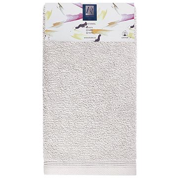 Frutto-Rosso - jednobarevný froté ručník - světle šedá - 40×70 cm, 100% bavlna (FRH110)