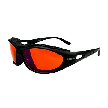 UVtech Sleep-X1 brýle proti modrému a zelenému světlu - oranžové (3918)