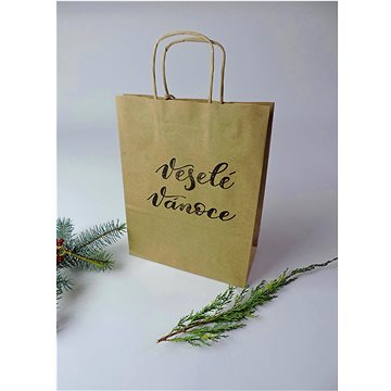 Be Nice přírodní taška malá Veselé Vánoce (TVVM)