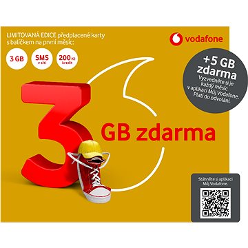 Vodafone Zlatá karta - limitovaná edice "3GB zdarma" (SK48A166)