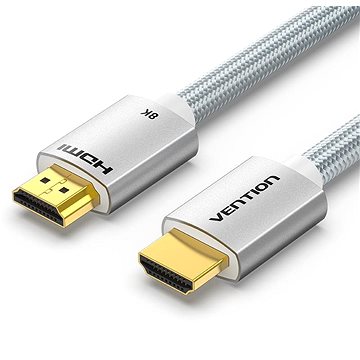 Vention HDMI 2.1 Cable 8K 0.5M Silver Aluminum Alloy Type (ALCID)