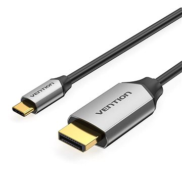 Vention USB-C to DP (DisplayPort) Cable 1.5M Black Aluminum Alloy Type (CGZBG)