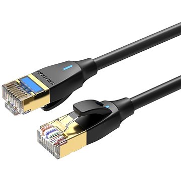 Vention Cat.8 SFTP Patch Cable 0.5m Black Slim Type (IKIBD)