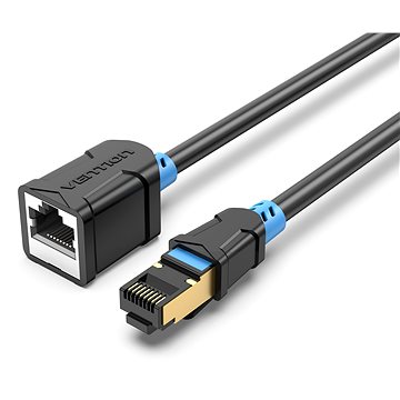Vention Cat.6 SSTP Extension Patch Cable 0.5m Black (IBLBD)