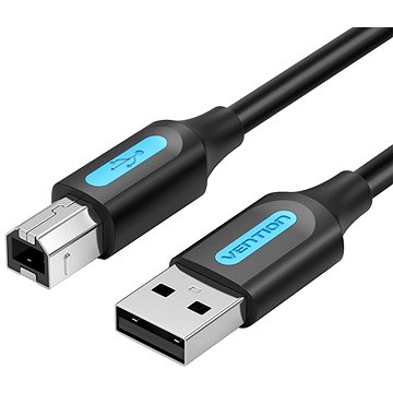 Vention USB 2.0 Male to USB-B Male Printer Cable 1M Black PVC Type (COQBF)