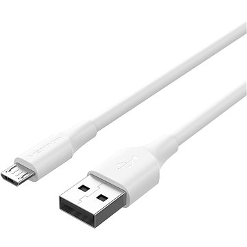 Vention USB 2.0 to micro USB 2A Cable 1.5M White (CTIWG)